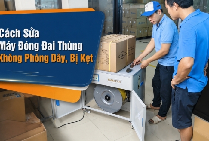 Hình ảnh Cách Sửa Máy Đóng Đai Thùng Không Phóng Dây, Bị Kẹt  